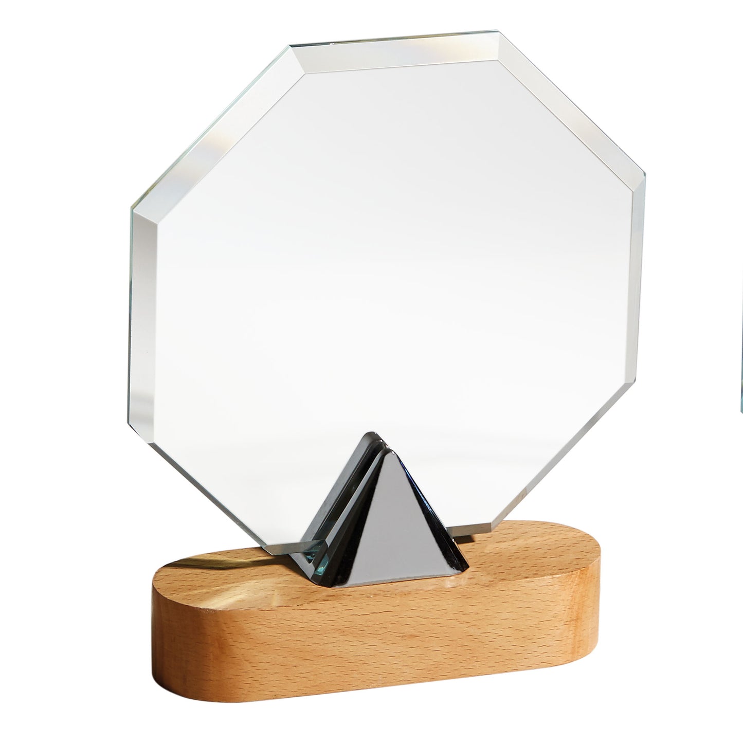 Placa de Cristal Oro, Plara y Cobre