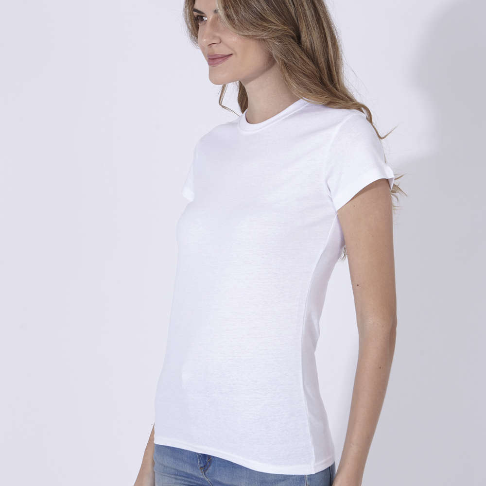 Camiseta blanca mujer - copyar.es