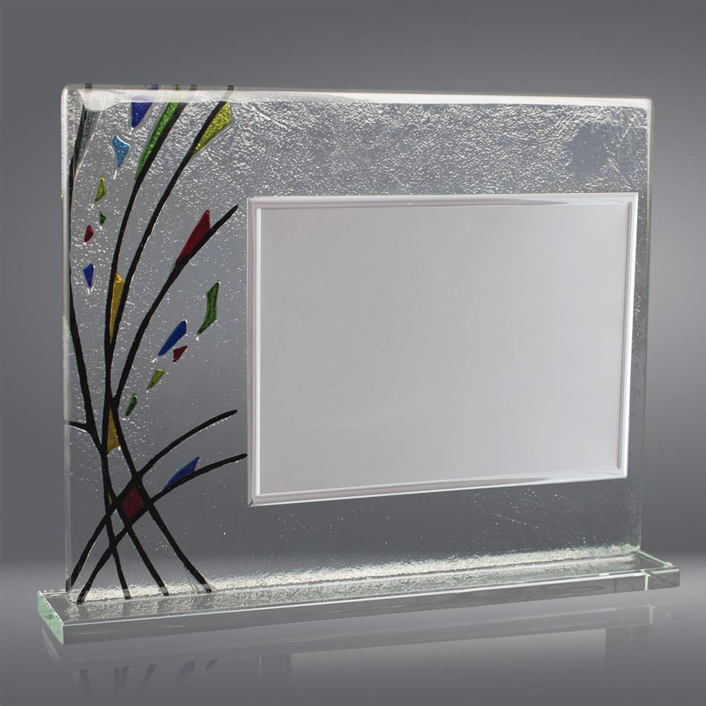 Placa Conmemorativa Cristal efecto vitro