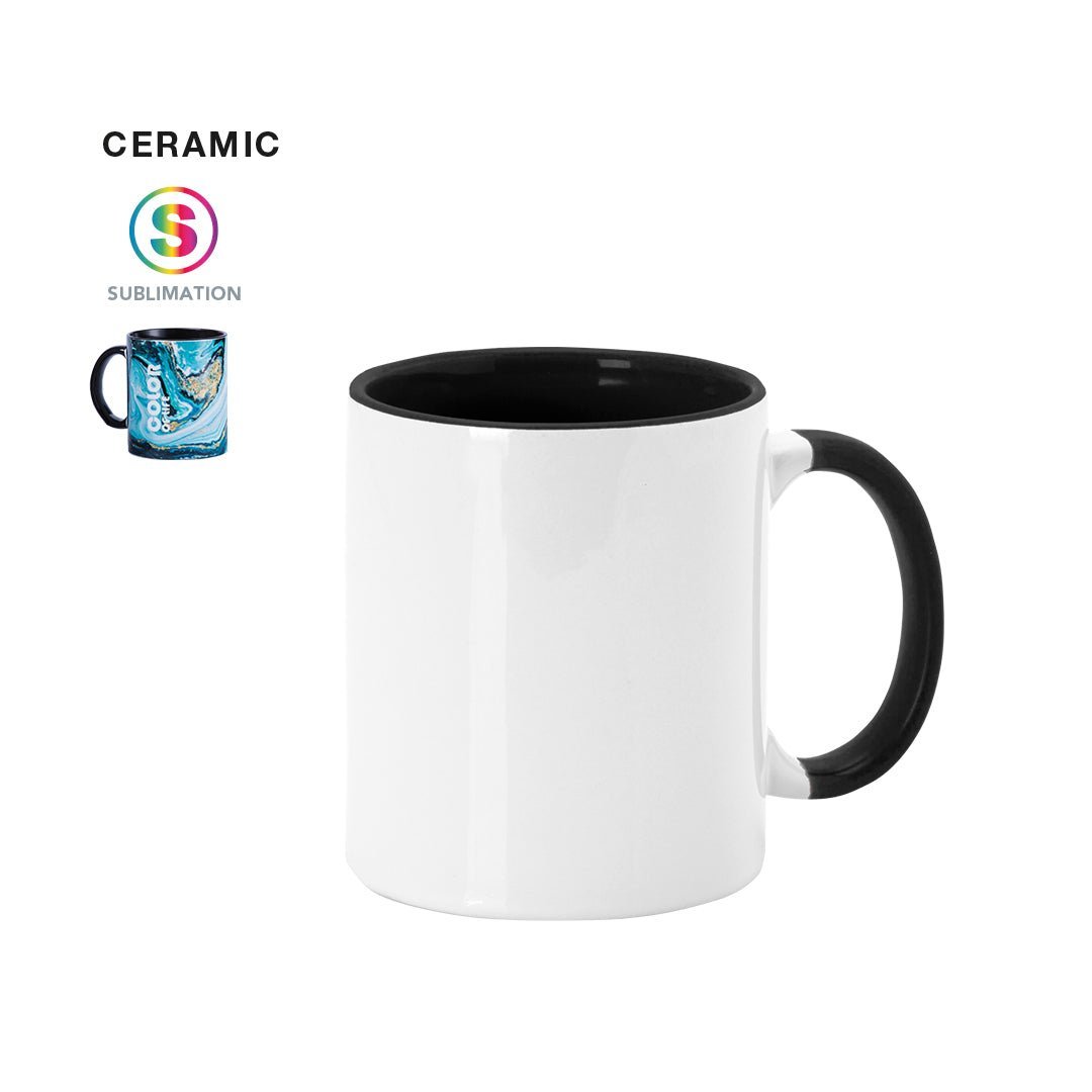 Taza con interior y asa color - copyar.es