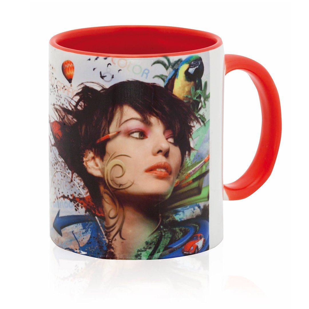 Taza con interior y asa color - copyar.es
