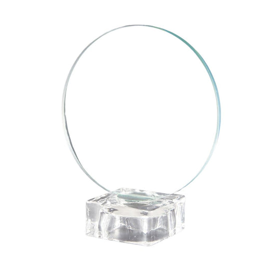 Placa de Cristal Redonda