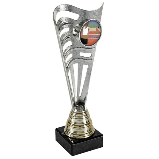 Copa deportiva Plata - Esfera Central Personalizable