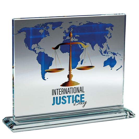 Placa de Cristal con Grabado