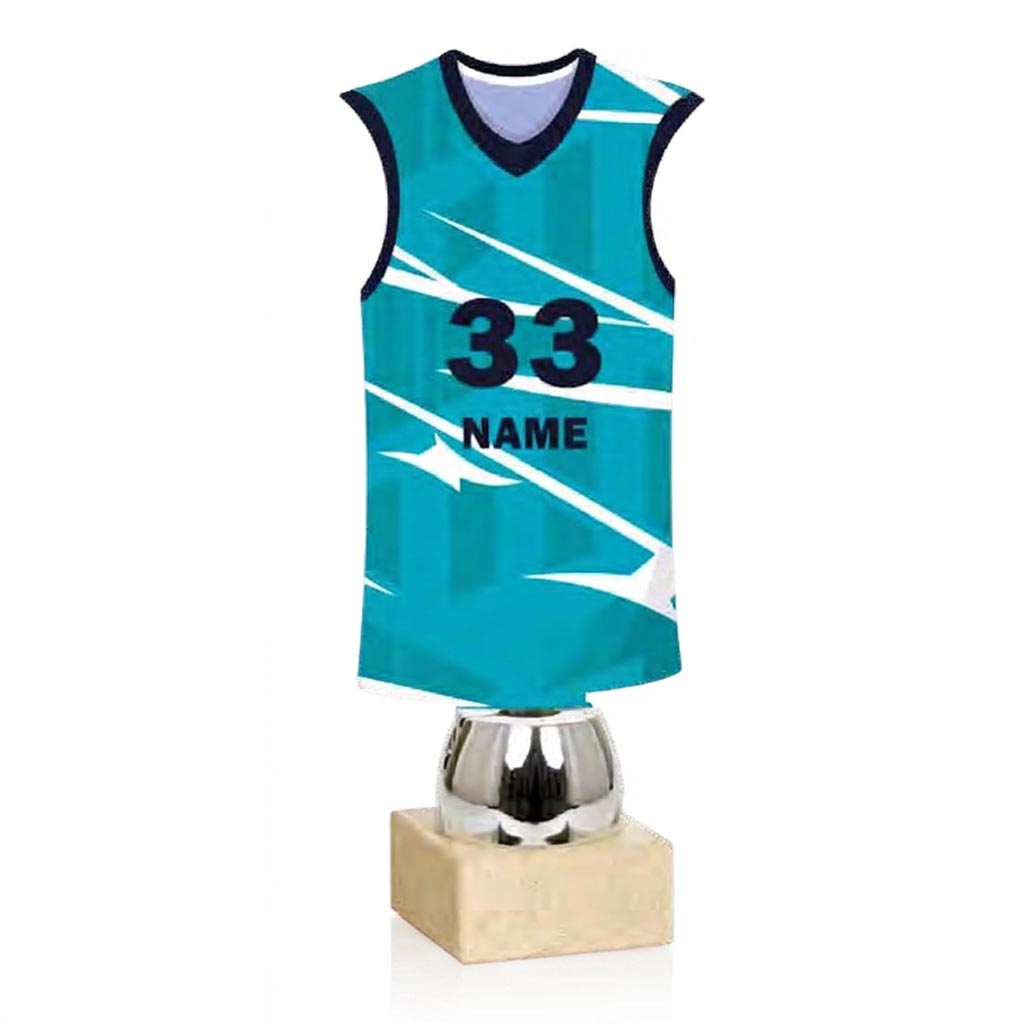 Trofeo camiseta básquet personalizada