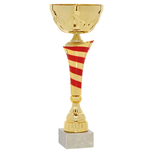 Copa deportiva Oro y Rojo