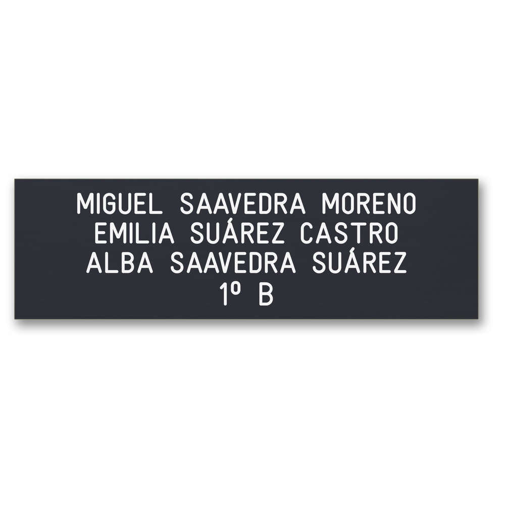 Placa de Buzón Aluminio