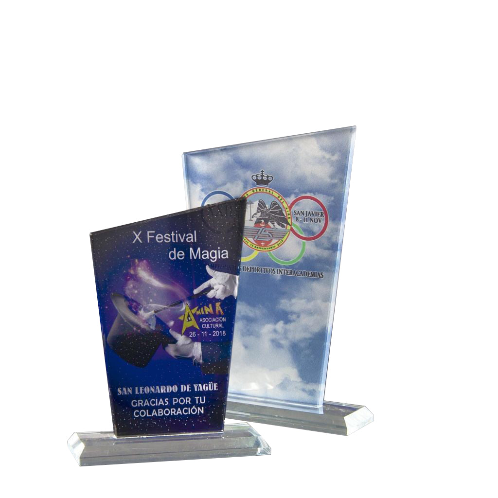 Placa Conmemorativa de Cristal Rectangular Desviación