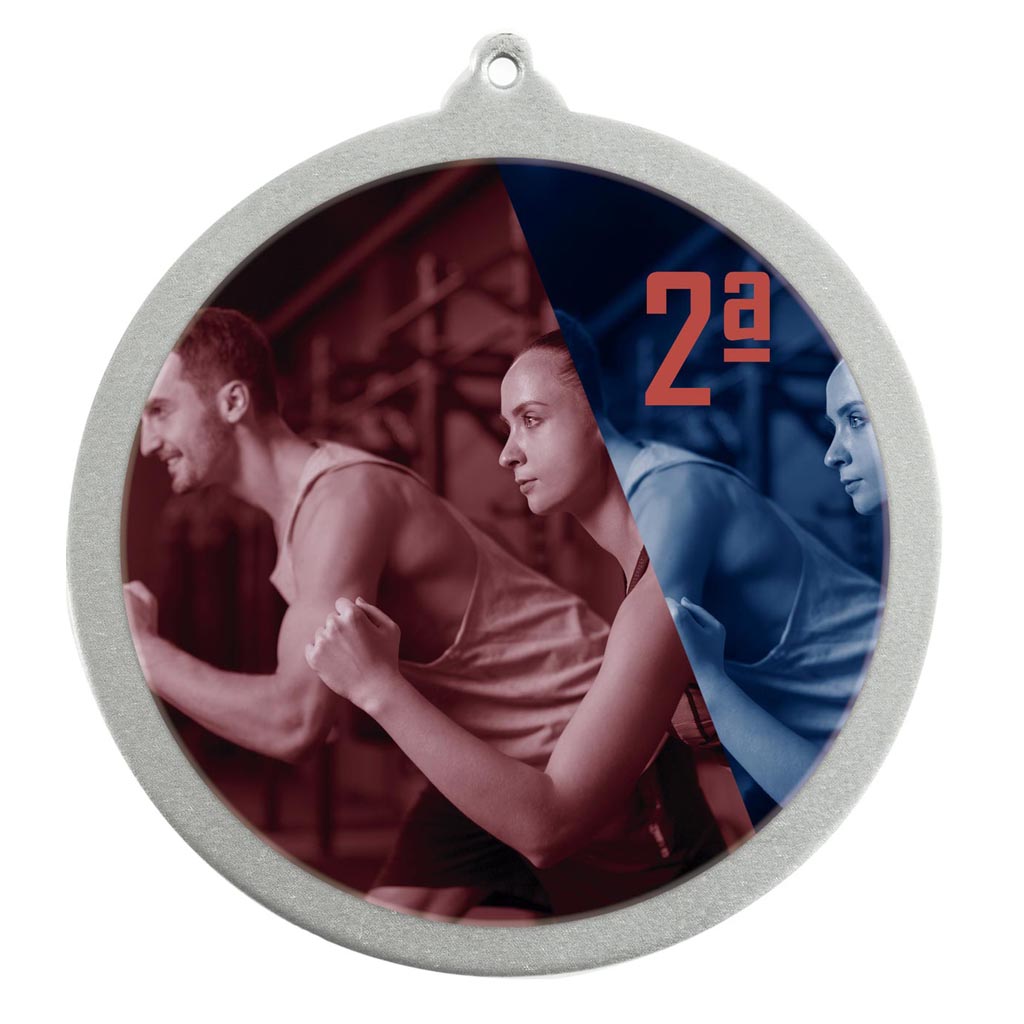 Medalla deportiva de hierro oro, plata y bronce 70 mm