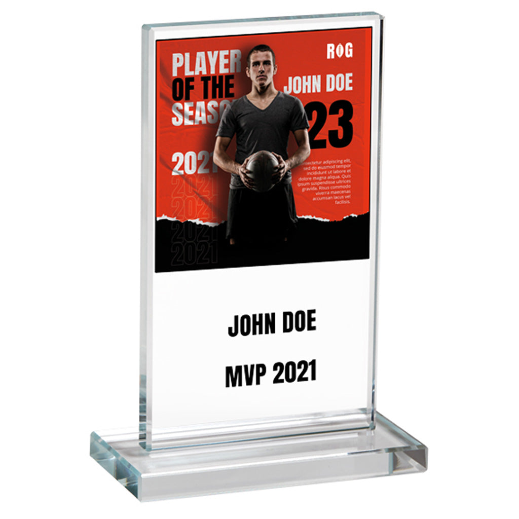 Trofeo de Cristal personalizado