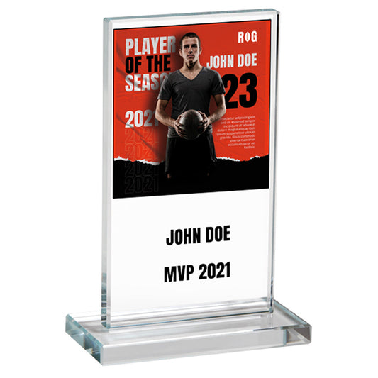 Trofeo de Cristal personalizado